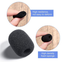 400 Pieces Foam Microphone Windscreen Mic Cover Foam Protection for Small Lapel and Headset Microphones