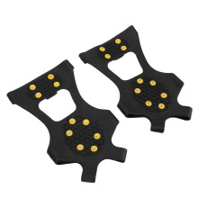 2 Stück 10-Zähne-Schneschuhe gegen Ausrutschen Schuh-Spikes für Bergsteigen 36–41
