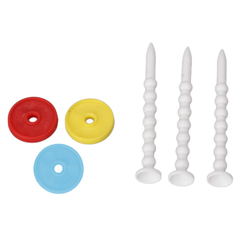 9 Pack Adjustable ABS Driver Tees for Low Friction, Multi Color
