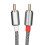 Nylon Shielded 3.5mm to 2RCA Audio Adapter Cable 0.5m Dark Gray 4