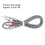 Nylon Shielded 3.5mm to 2RCA Audio Adapter Cable 0.5m Dark Gray 9