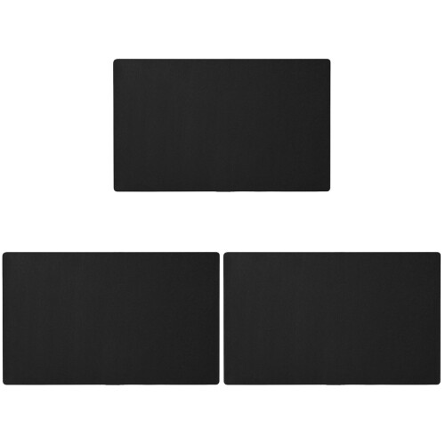 3Pcs Black Computer Screen Protective Cover Stretchy Cotton Dustproof