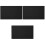 3Pcs Black Computer Screen Protective Cover Stretchy Cotton Dustproof 4