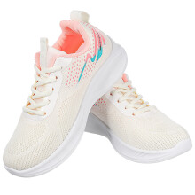 1Pair Womens Tennis Shoes White Lightweight Mesh Athletic Sport Shoes