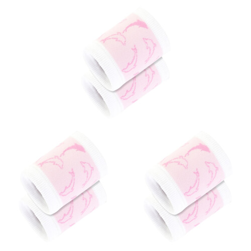 3Pièces Bracelets Poignet Rose Absorbant Élastique Pour Enfants