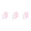 3Pièces Bracelets Poignet Rose Absorbant Élastique Pour Enfants 4