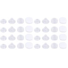 200Pcs Soft Transparent Ear Clip Pads for Clip-on Earrings Replacement