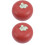 2St Rood Snack Tray Met Volume Voor Kinderen En Diverse Snacks 6