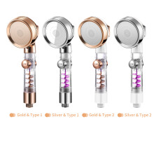 Handheld Shower Head with Turbo Fan & Pause Switch, 3 Settings, G1/2, Water Saving