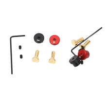 4 Stück Aluminium-Heatsink-Adapterset für RC-Batterien, 4,0 mm Bananenstecker für Off-Road-RC-Autos