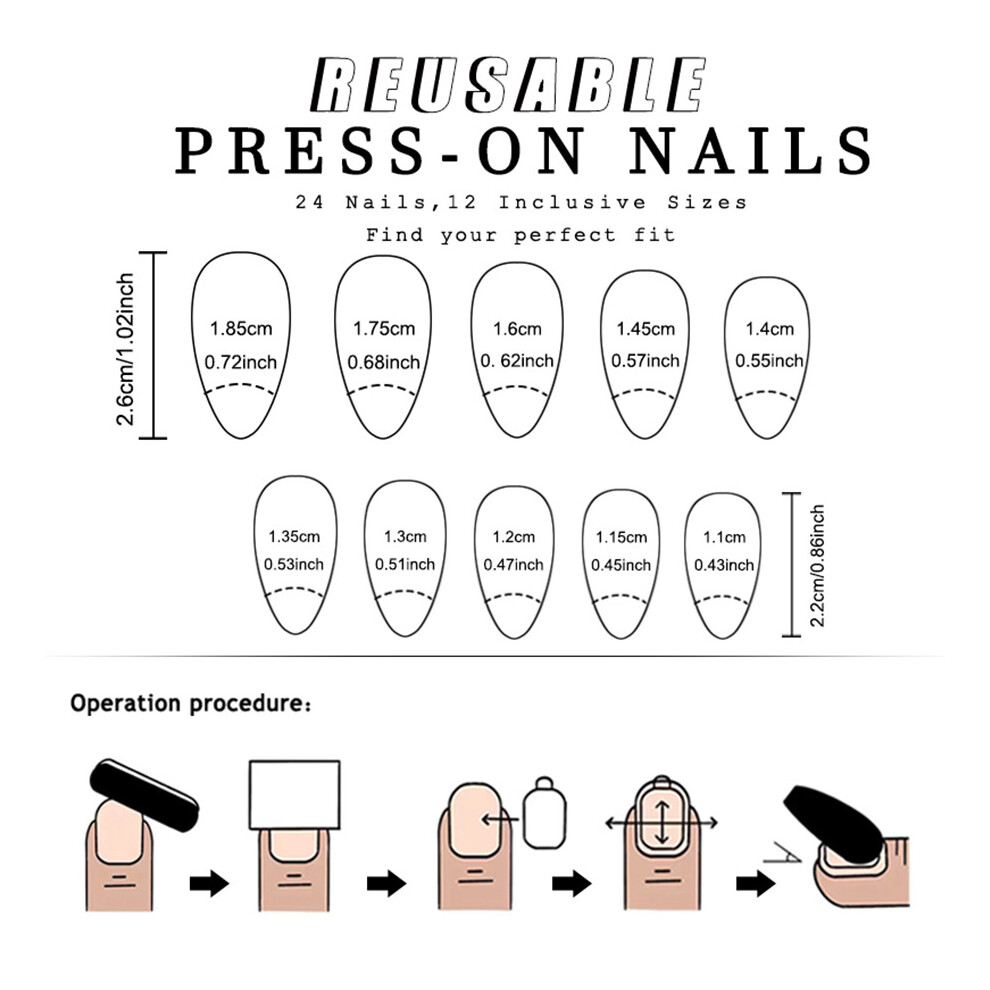 Zhouq-Outdoors Glitter Pink Almond Press-On Nails, Odorless & Eco-Friendly