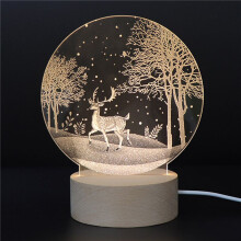 4Pcs Clear Acrylic Sheet Round Panel Thick (4mm) Plastic Acrylic Board for LED Light Base,Sign,DIY Display Projects