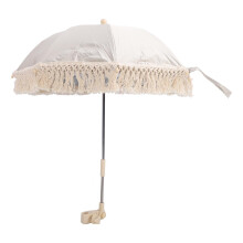 Baby Outdoor Parasol Beige 1.5m UV Proof Beach Umbrella for Kids
