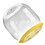 Toy Storage Stool Round Yellow Plastic, 46.2oz 1