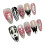 (S) Skull Print Blush Pink Press-On Nails, 10PCS 6