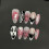 (S) Skull Print Blush Pink Press-On Nails, 10PCS 7