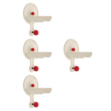 4Pièces Crochet Sèche-Cheveux Beige Installation Ventouse