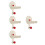 4Pièces Crochet Sèche-Cheveux Beige Installation Ventouse 1