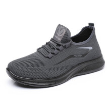 (Gray, 42) Korean Men\'s Running Sneakers - Lightweight & Non-Slip