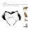 Faux Fur Wolf Fox Tail/Ears Collar 50cm WhiteBlack 5