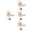 4Pièces Crochet Sèche-Cheveux Beige Installation Ventouse 6