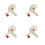 4Pièces Crochet Sèche-Cheveux Beige Installation Ventouse 8