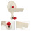 4Pièces Crochet Sèche-Cheveux Beige Installation Ventouse 9