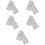5Paires Protecteurs Gel Uv Confort Gris Souples 8