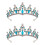 2Pièces Diadème En Zinc , Couronne Élégante 6