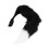 Faux Fur Wolf Fox Tail/Ears Collar 50cm WhiteBlack 9