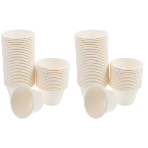 100Pièces Coupes Jetables En Pulpe Pour Glaces