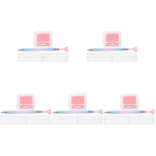 5Ensembles Pinceau Pointage Ongles ABS Pour Nail Art