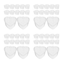 400Pièces Petits Pots Épices Coeur Transparent Étanche