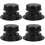 4Pièces Couvercles Ventilation PP Noir, Remplacement Pour Toit Rv 6