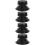 4Pièces Couvercles Ventilation PP Noir, Remplacement Pour Toit Rv 9