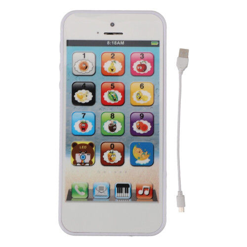 Kids Interactive Fake Cell Phone Touchscreen Learning Play Toy Smartphone USB* 1
