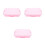 3Pièces Bac À Sable Rose ABS, Coffre Portable Couvercle Enfants 8