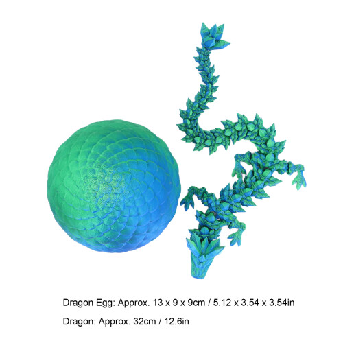 Surprise Dragon Egg 32cm Green 3D Dragon Toy 1