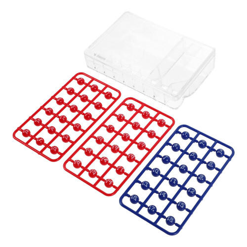 2Sets Handcranked Portable Lotto Machine with Numbered Plastic Balls 1