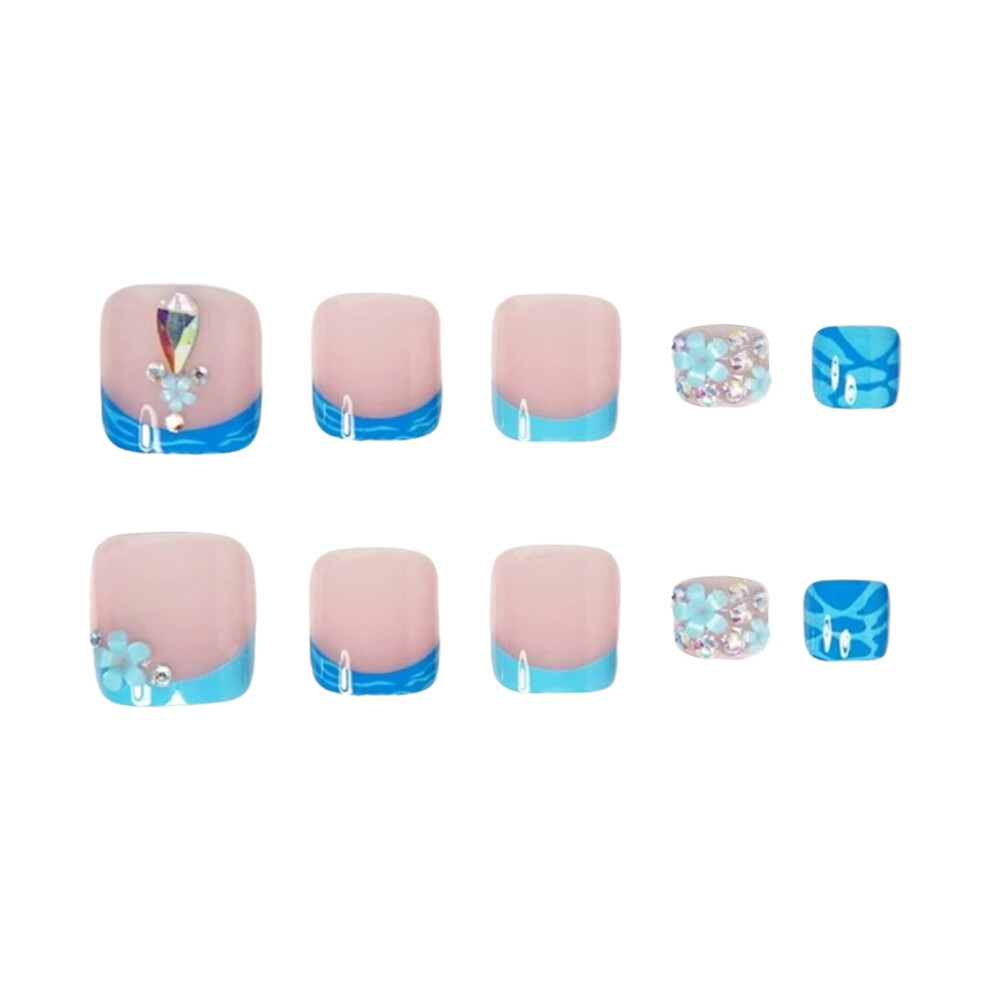 Dachuang Beauty 24Pcs Nude French Tip Artificial Nails