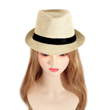 (Cream colored) UV-Proof Straw Hat for Beach & Outdoor