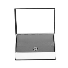 Steel Safe Box Decorative Money Case, Black, Key Lock, 536g