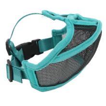 Dog Muzzle Short Snout Mesh Adjustable Breathable Anti Biting Bulldog AU