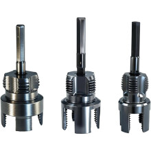 3 Pcs Internal & External Pipe Threading Tool for 1/2" 3/4" 1" PVC & Plastic Pipes with Black Hardened Coatings