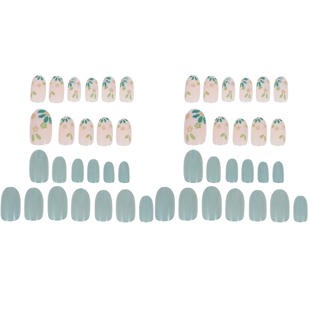 Inoomp 48Pcs Multi Abs Press On Nail Tips Stylish Fake Nails For Any Occasion