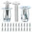 25Sets Threaded Petal Nut Inserts Silver for Metal and Plastic Fixings 1