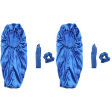 6Pcs Blue Satin Hair Band Convenient Headband for Women