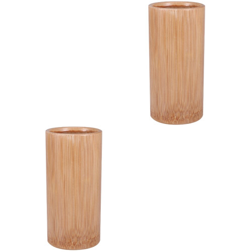 2Pièces Porte-Baguettes Bambou Khaki Multifonction Rangement Couverts 2