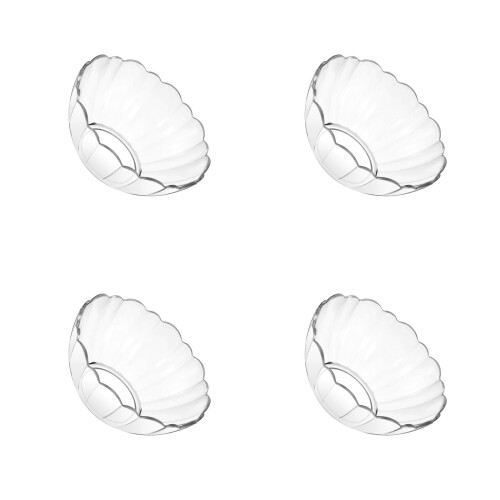 4Pièces Bols À Dessert Transparent Résistant Usage Cuisine