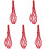5Pcs Polyester Chicken Fruit Holder Hanging Net Bag Vegetable Feeder 1